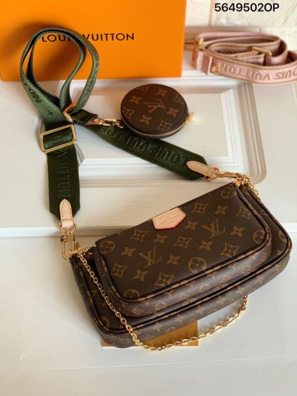 Louiis vuitton pochette belt with og box