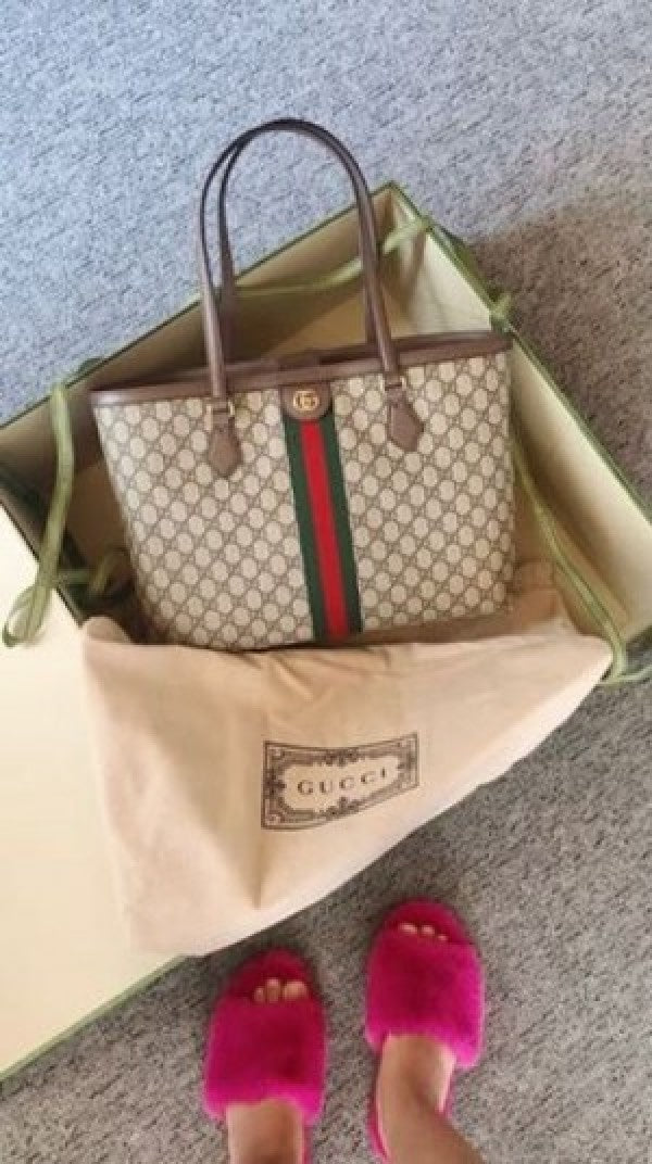 Gucci GG Ophidia Gg Tote Bag with dust cover