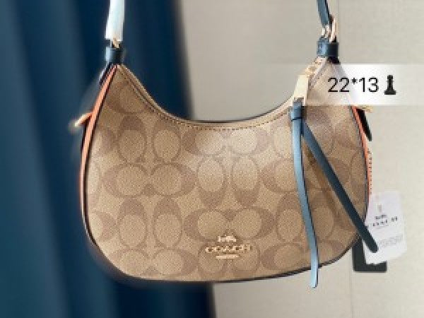 Coach kleo hobo bag in signature canvas bag with box