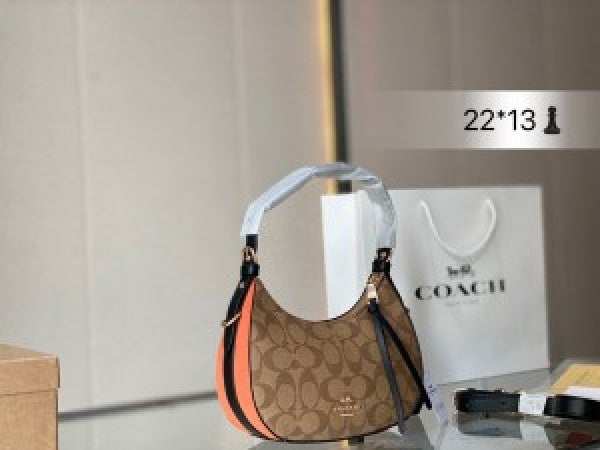 Coach kleo hobo bag in signature canvas bag with box
