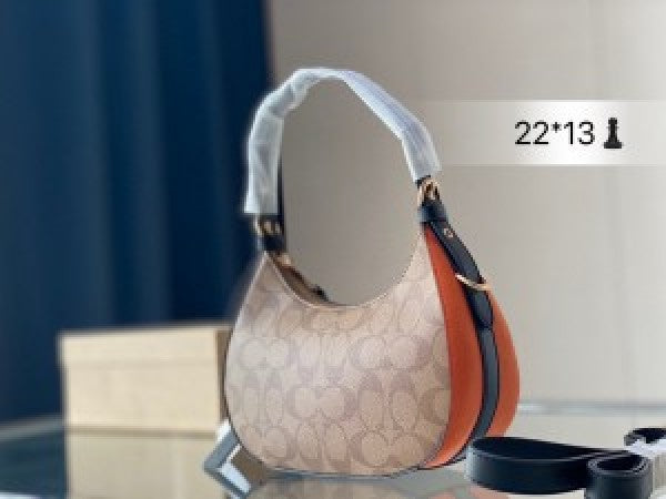 Coach kleo hobo bag in signature canvas bag with box