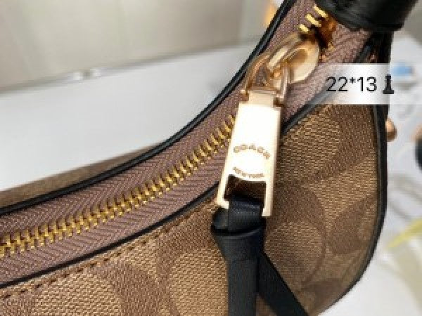 Coach kleo hobo bag in signature canvas bag with box