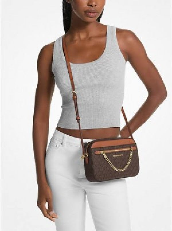 MichaelKors Jet Set East West Chain Crossbody Sling with box