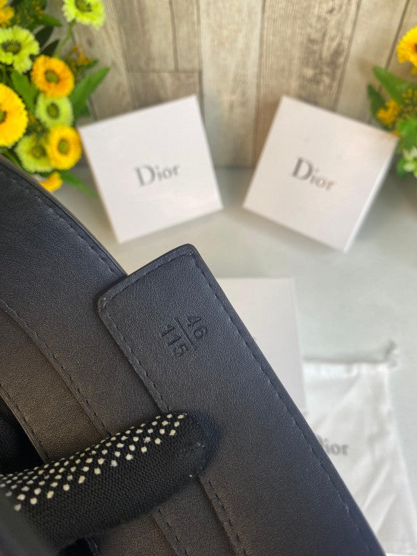 CD DIOR MENS BELT WID OG BOX CARD & DUST BAG