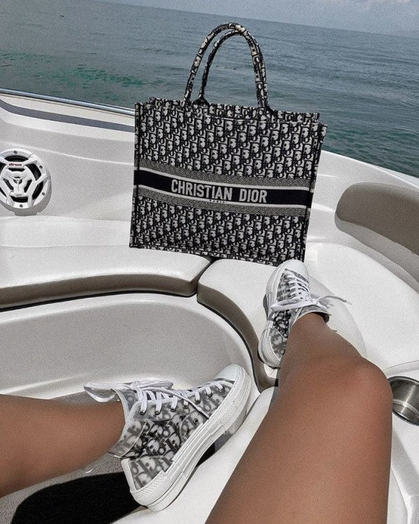 Christian Dior book tote bag premium quality with scarf&og box