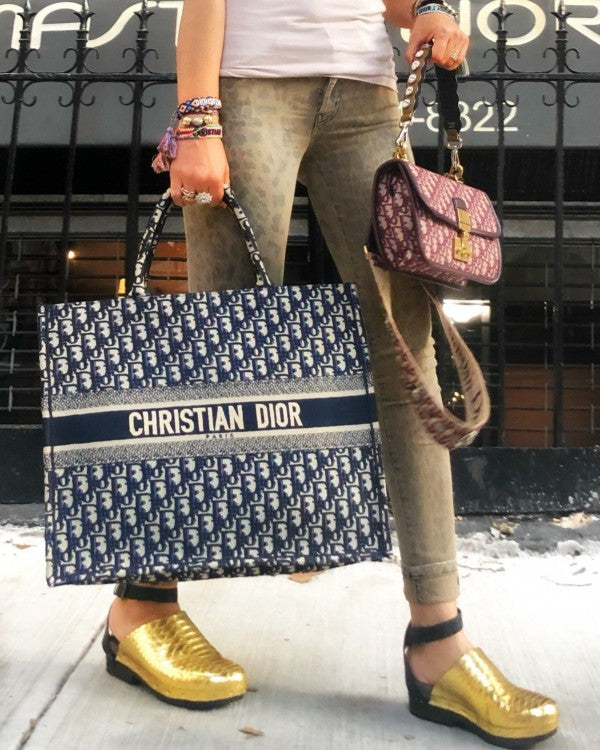 Christian Dior book tote bag premium quality with scarf&og box