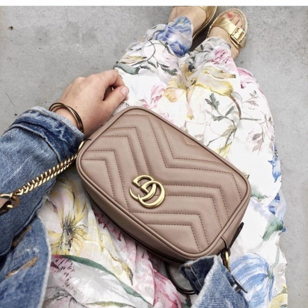 Gucci marmont mini bag with dust cover