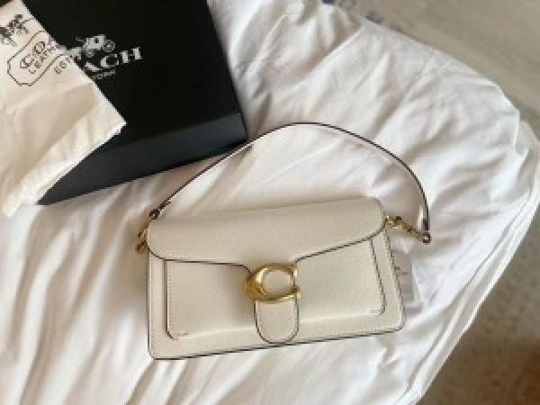 Coach tabby 26 shoulder bag in dark stone color with box