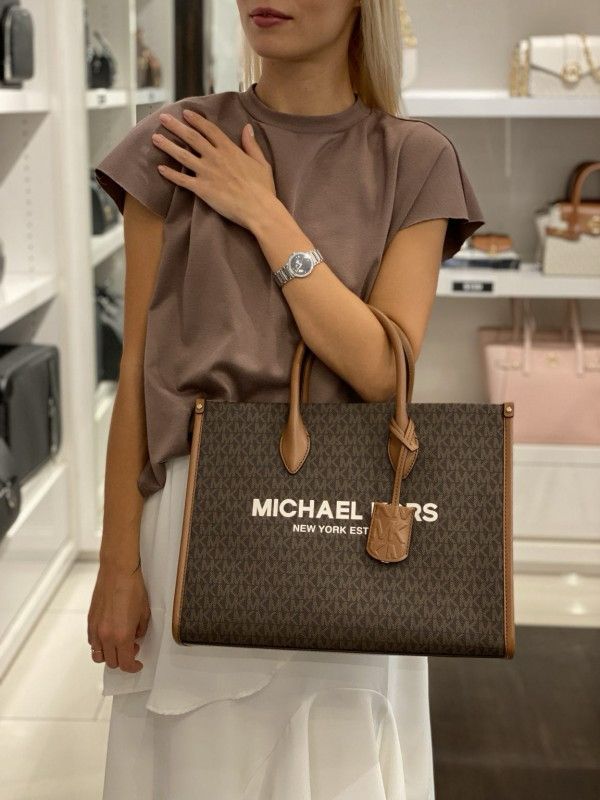 Michael kors mirella tote bag with dust bag(100813 coffebrown)