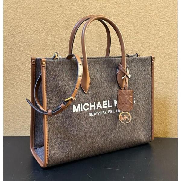 Michael kors mirella tote bag with dust bag(100813 coffebrown)
