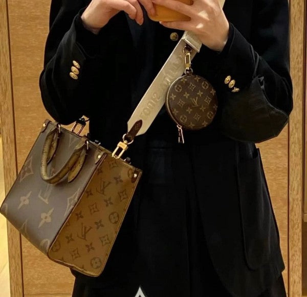 Louis Vuitton Onthego Pm With Og Box And Dust Bag Including Carry Bag (Brown)