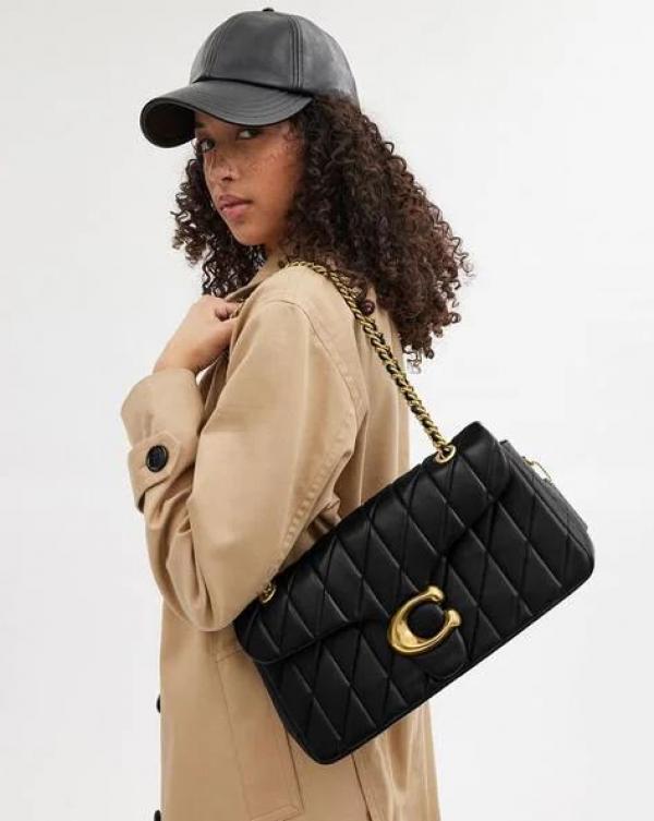 Coachh Tabby Leather Shoulder Bag With Box Dust bag Bill