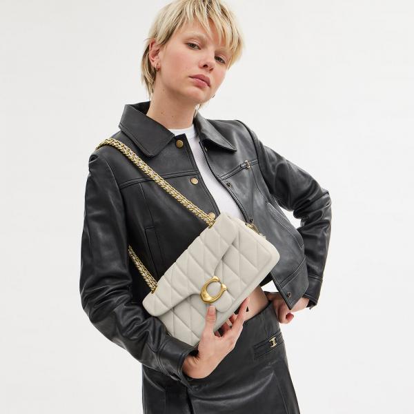 Coachh Tabby Leather Shoulder Bag With Box Dust bag Bill