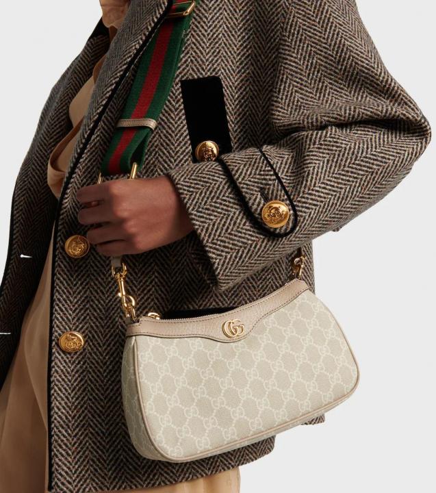 Gucci ophidia gg shoulder bag with cherry zip double box red box packing(carry bag)