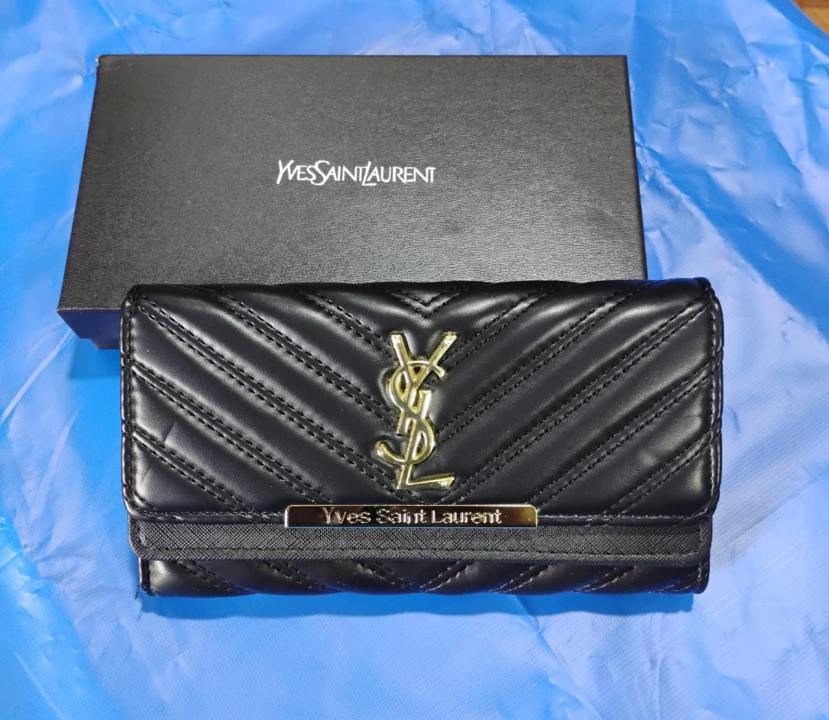 YSL Saint Laurent Flap Wallet with Original Box