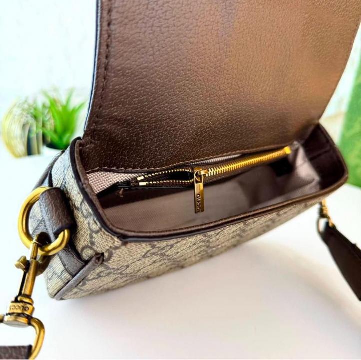 GUCCIOPHIDIA GG CANVAS CROSSBODY BAG WITH BOX