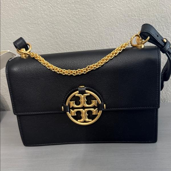 Torry leather miller flap shoulder bag with box