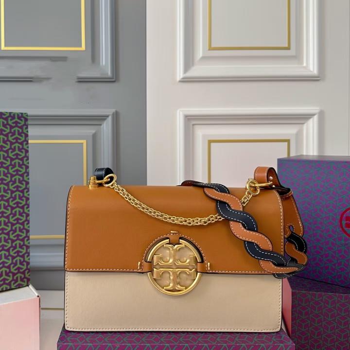 Torry leather miller flap shoulder bag with box