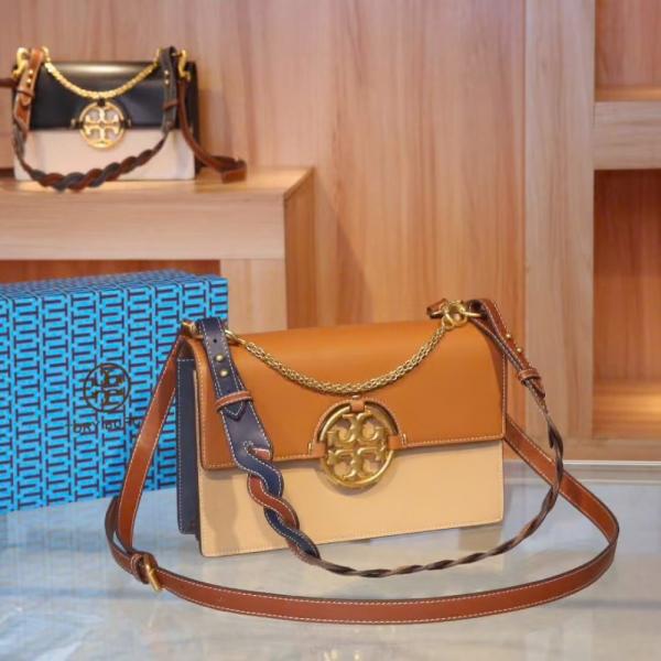 Torry leather miller flap shoulder bag with box