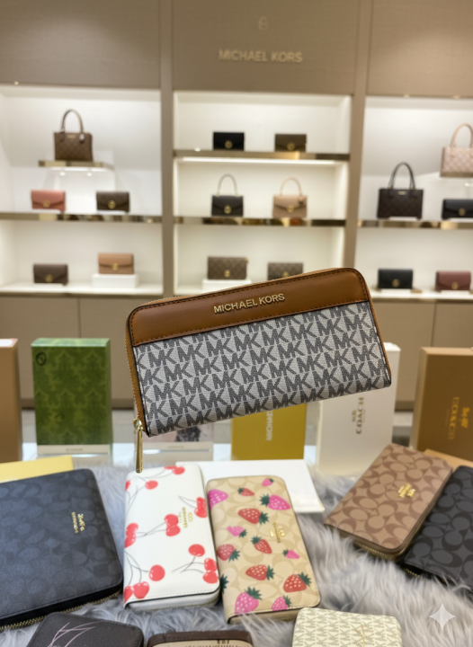 michael kors Zipper Wallet For Women With Box