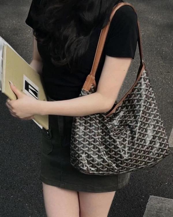 Goyarrd Boheme Hobo Bag With Dustbag & Small Pouch