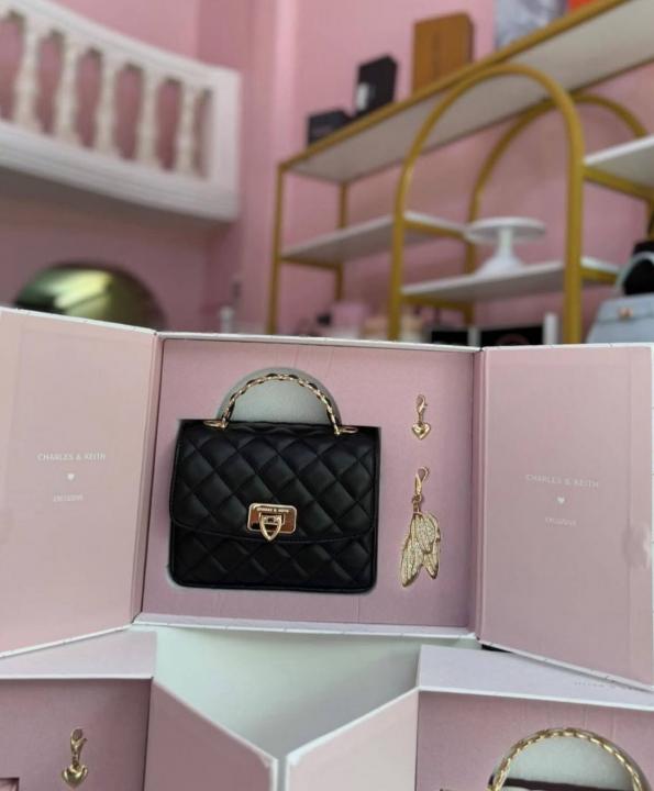 CHARLES & KEITH HOBO BAG WITH OG BOX