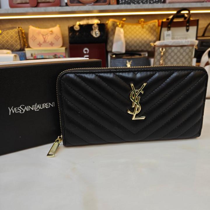 Ysl zip Wallet With Original Box