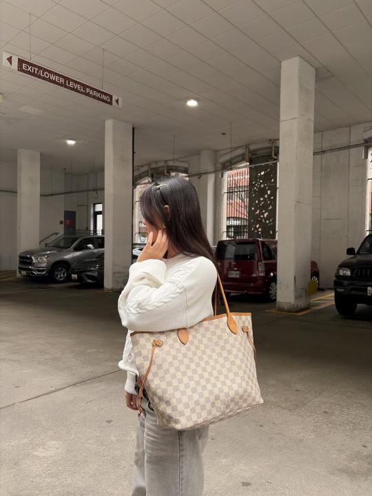 LOUIIS VUTTION NEVERFULL chex PATTERN PREMIUM QUALITY WITH OG BOX