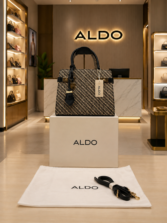 Alldo Lisbon Womens White Satchel with box