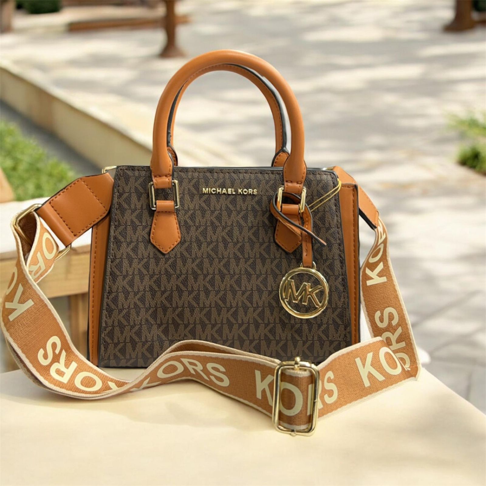 Michael Kors Marilyn Stachel Bag With box Slingbelt