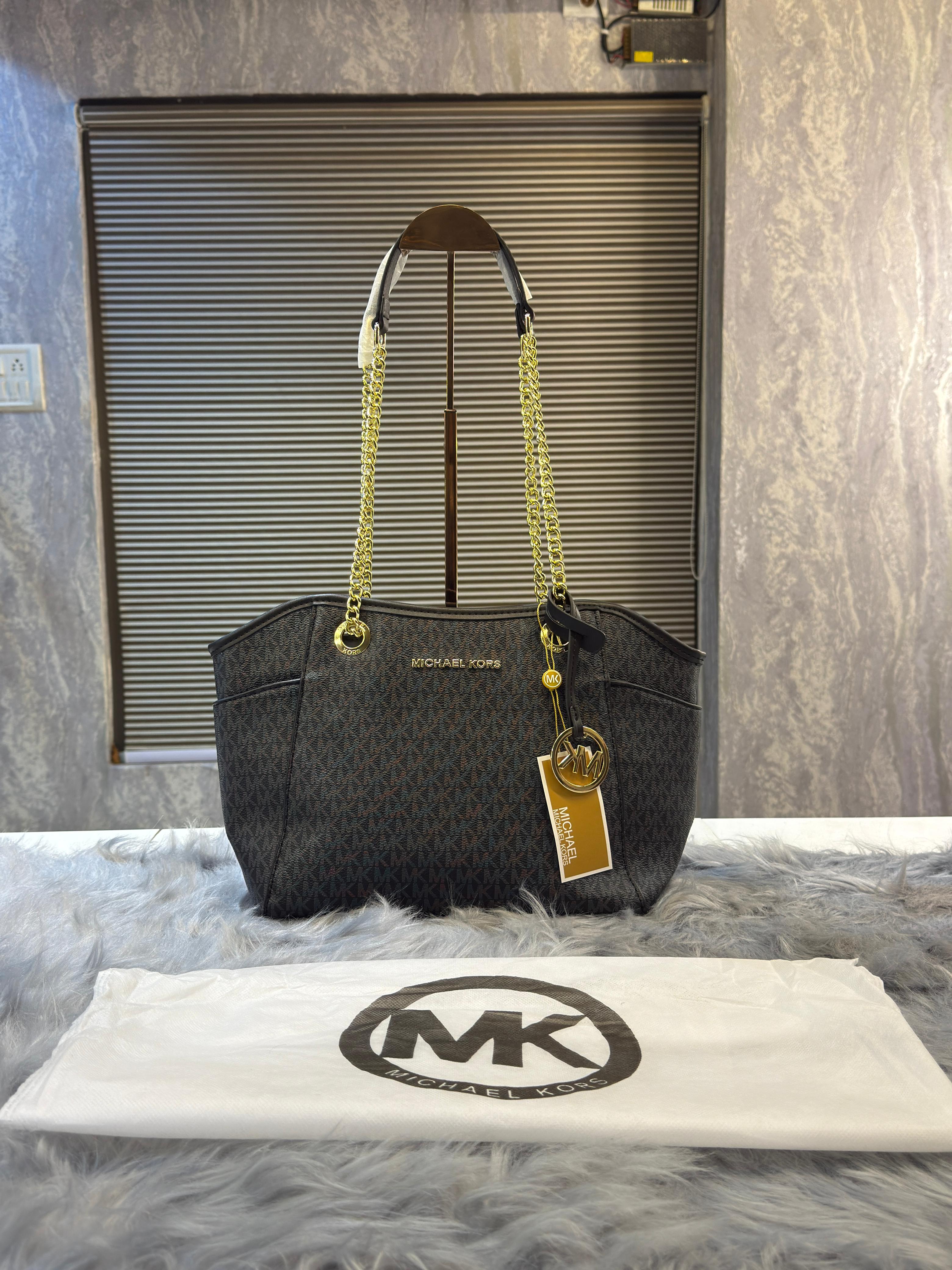 Michaell Korrs Jet Set Travel Chain Shoulder Tote Bag Witch Dust Bag