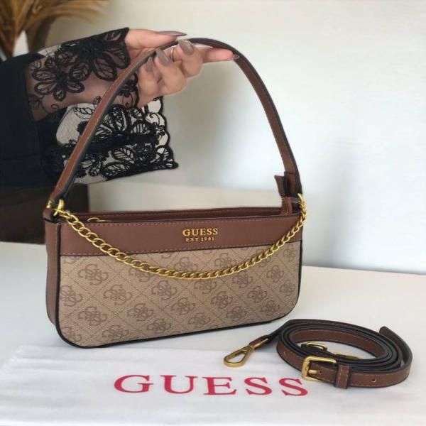 Gues Katey Mini Top Zip Shoulder Bag with box premium quality