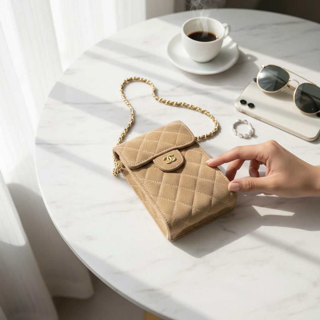 Channel mobile holder cum sling bag with box