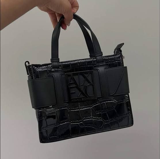 Armanii Large Satchel Bag With Original Box Dust Cover