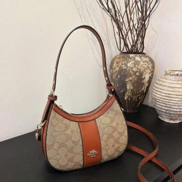 Coacch kleo hobo bag in signature canvas bag with box