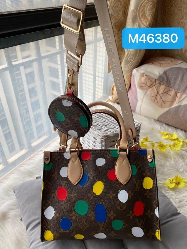 LOUIS VUITTON LV x Yayoi Kusama On The Go PM Tote Bag