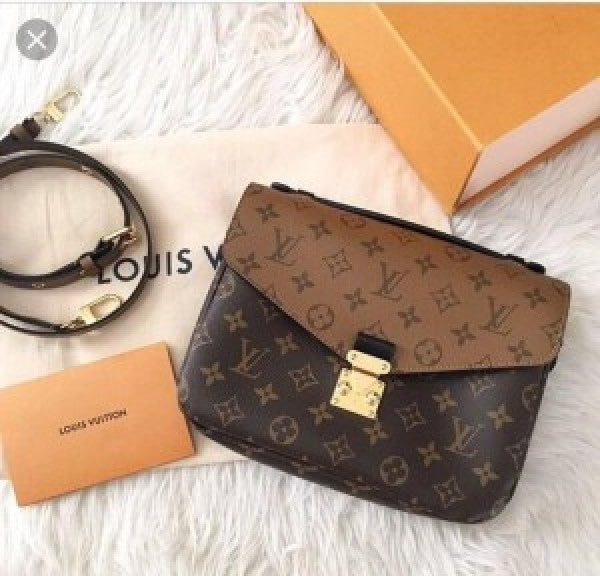 Louis vuitton Sling bag Brown Pu Leather