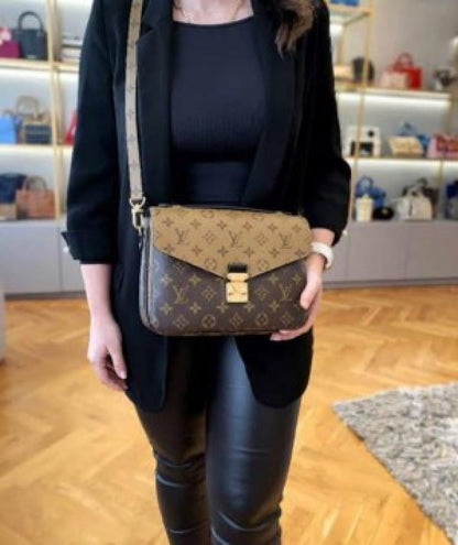 Louis vuitton Sling bag Brown Pu Leather