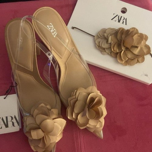 Zara hills sandal with brand box