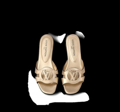 LOUIS VUITTON FLATS BACK SLIDE WITH BRAND BOX