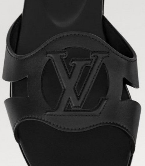 LOUIS VUITTON FLATS BACK SLIDE WITH BRAND BOX