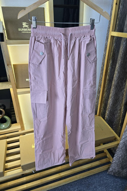 Burb Women Botton Cargo Pant Peach