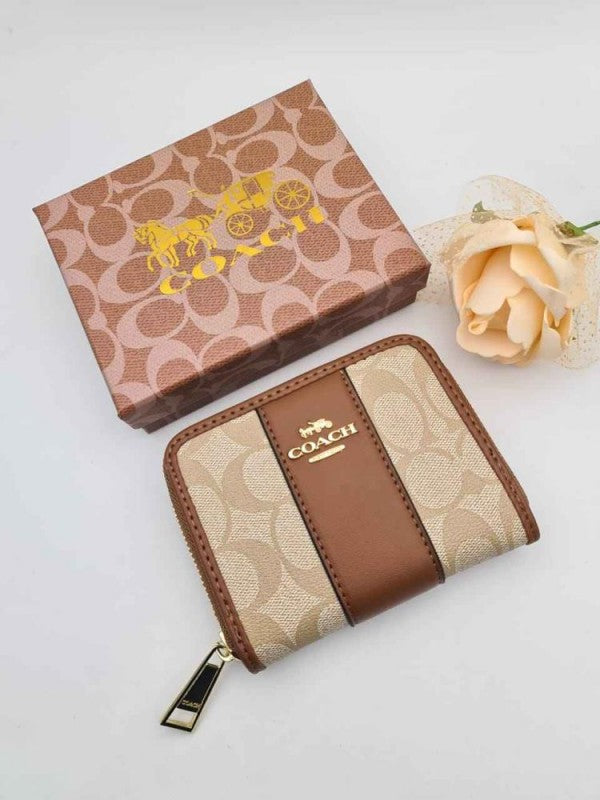 Coach mini wallet premium quality with box