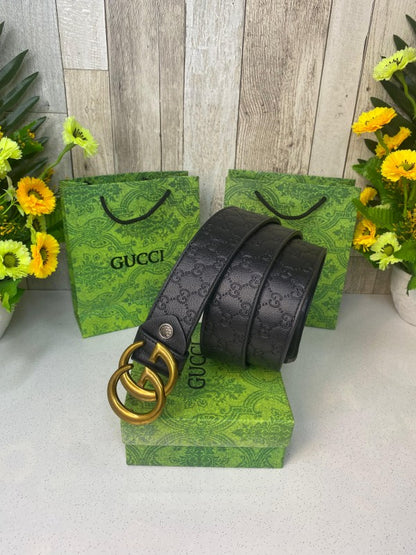 GUCCI EMBOSE BELT WID OG BOX CARRY BAG