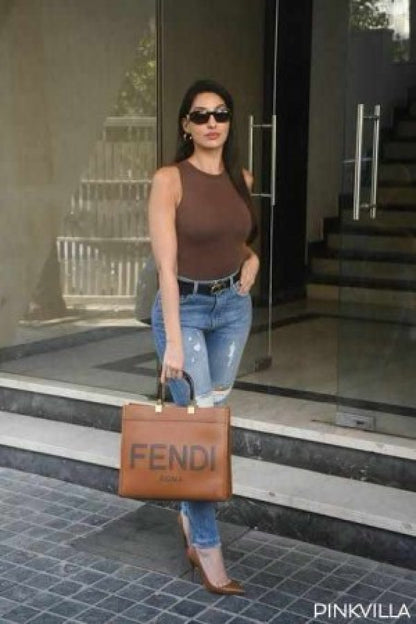 Fendi roma sunshine large size tote bag with dust cover