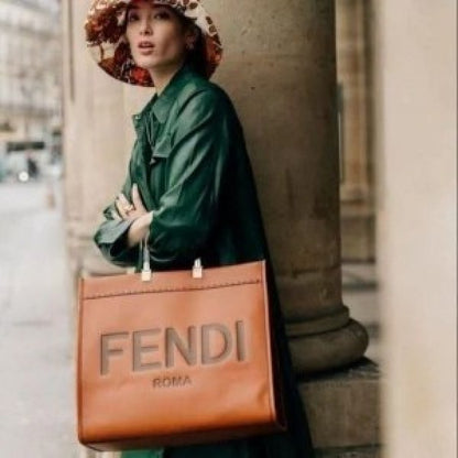 Fendi roma sunshine large size tote bag with dust cover