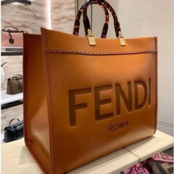 Fendi roma sunshine large size tote bag with dust cover