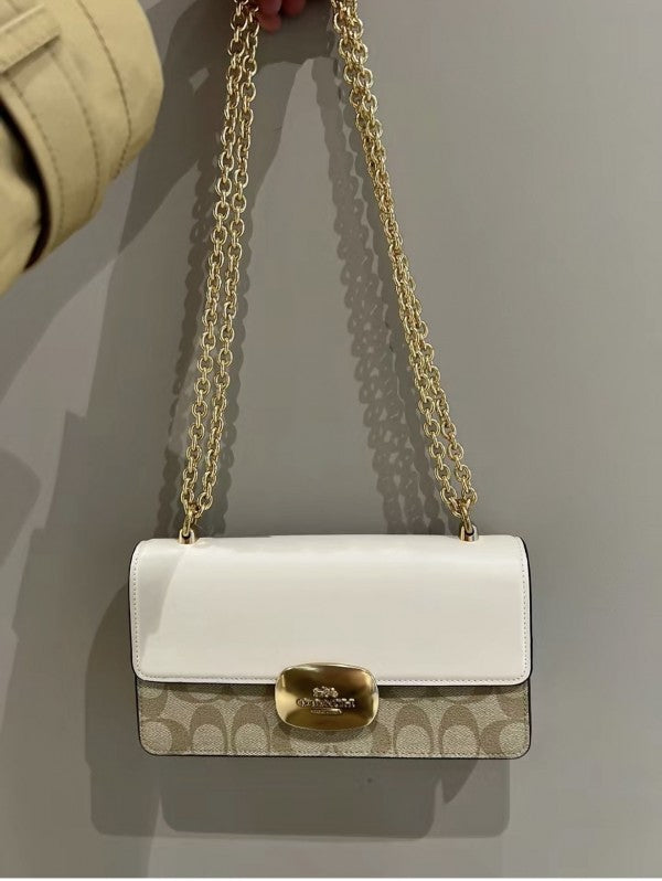 Coach White Eliza Sling With original Box