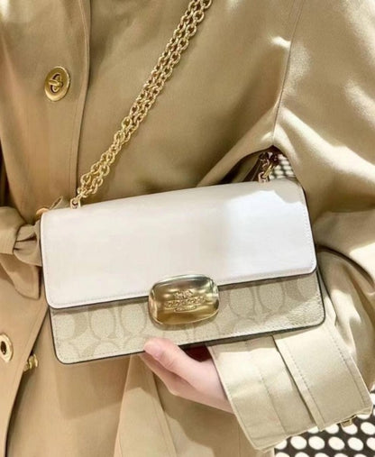 Coach White Eliza Sling With original Box