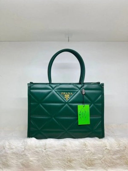 Prada leather symbole tote bag with dust cover &amp; dust bag